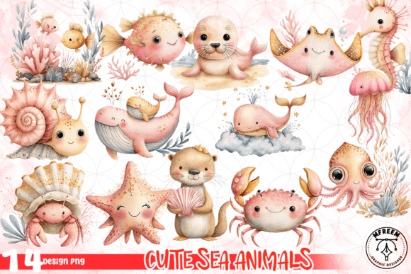Download Cute Sea Animals PNG - Sea animals png Collection