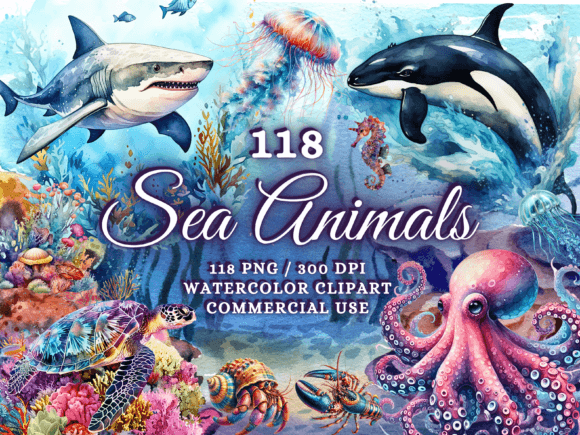 Download Sea Animals Clipart - Sea Animals Png - Sea animals png Collection