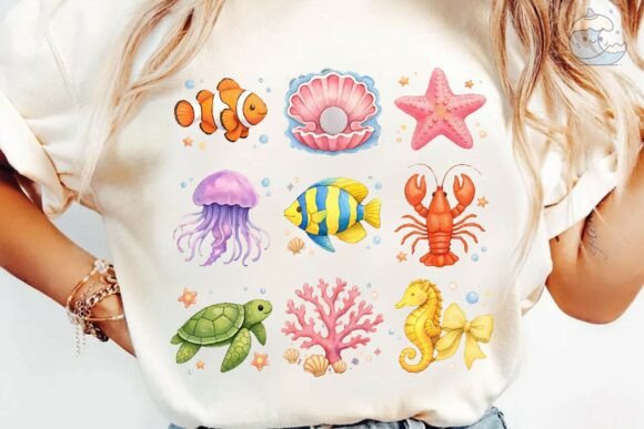 Download Cute Ocean Sea Animals PNG Clipart Bundl - Sea animals png Collection